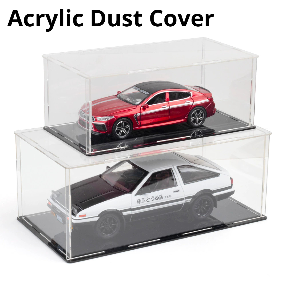 Model Kit Display Case - 1:32 1:24 1:18 アクリルディスプレイケースカーモデルおもちゃ収納ボックス車両モデル強力で耐久性のあるディスプレイボックス男の子のコレクション用