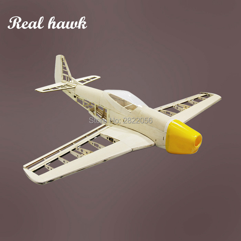Model Kit Simulator - RC飛行機 レーザーDIYカット バルサ材キット 翼幅1000mm 新品 P51フレーム