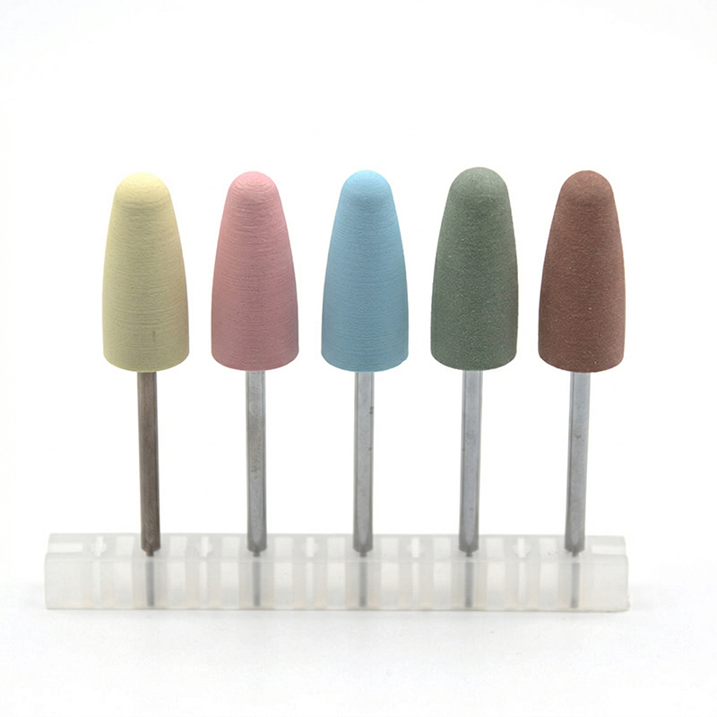 Sanding Stick Set - 5 ピース/セットシリコンネイルドリルビットマニキュアペディキュア用フライスカッターゴム研磨研削ヘッド爪やすりバッファツール
