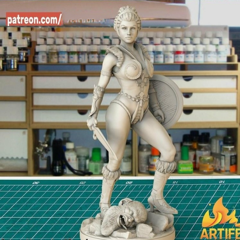 レジンフィギュアキット,古代の女性の戦士,ティーラ3Dファン - Model Kit Wargreymon のレビューと価格