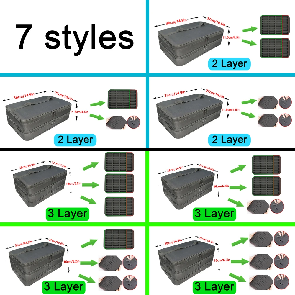 ミニチュアフィギュア収納ボックス、カーモデル、おもちゃ用、多 - Model Kit Display Case のレビューと価格