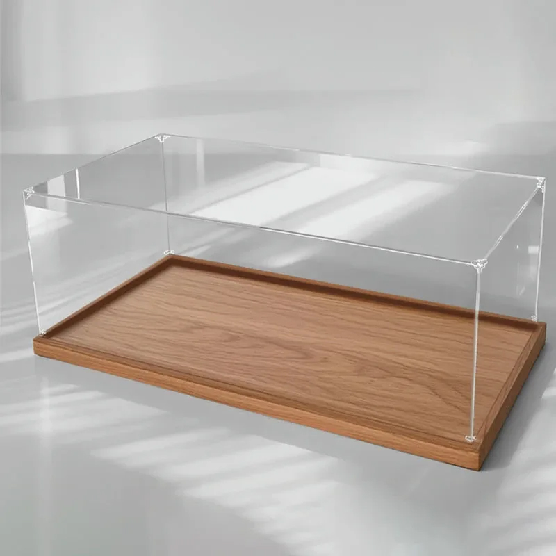 カスタムクリアグルーフリーダストプルーフカバーアクリルディス - Model Kit Display Case のレビューと価格