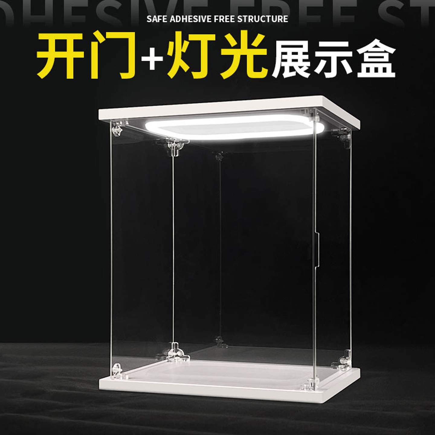 透明アクリル製ディスプレイケース LEDライト付き 防塵収納 - Model Kit Display Case のレビューと価格