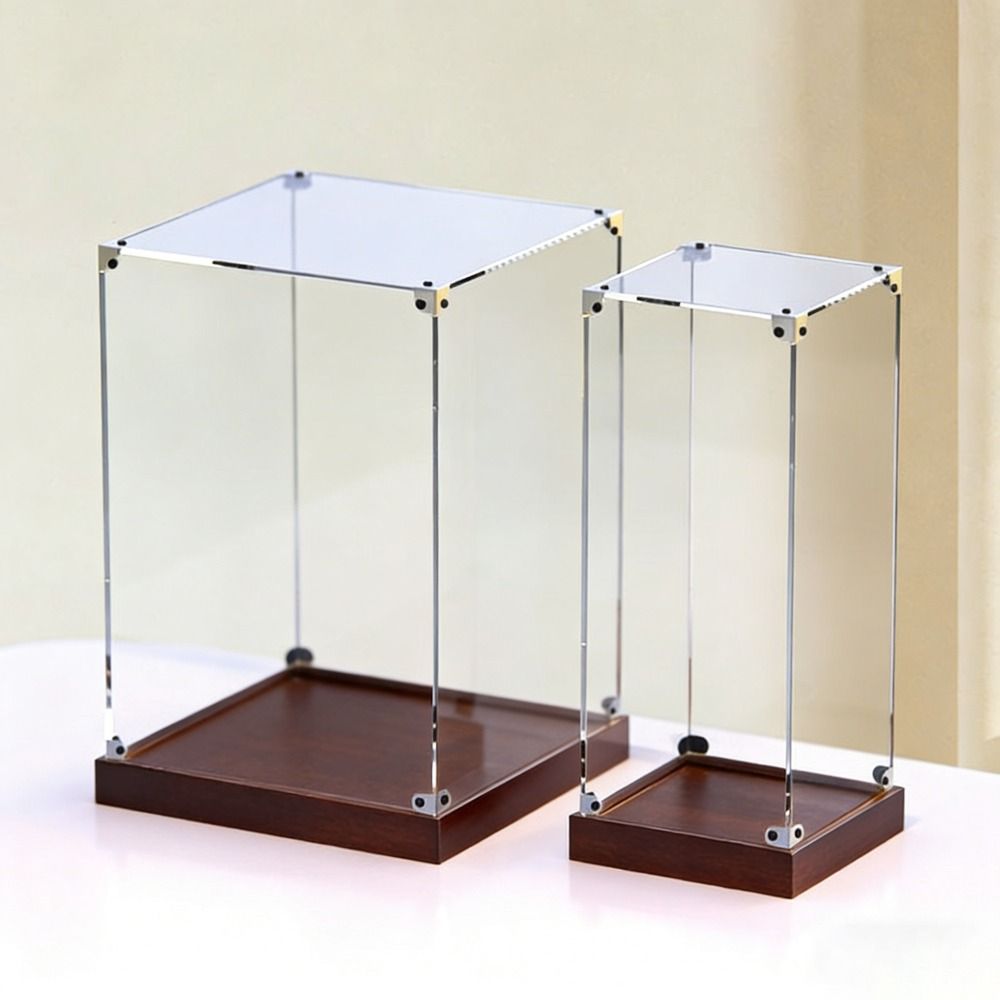 透明アクリル製ディスプレイケース、積み重ね可能なデザイン、木 - Model Kit Display Case のレビューと価格