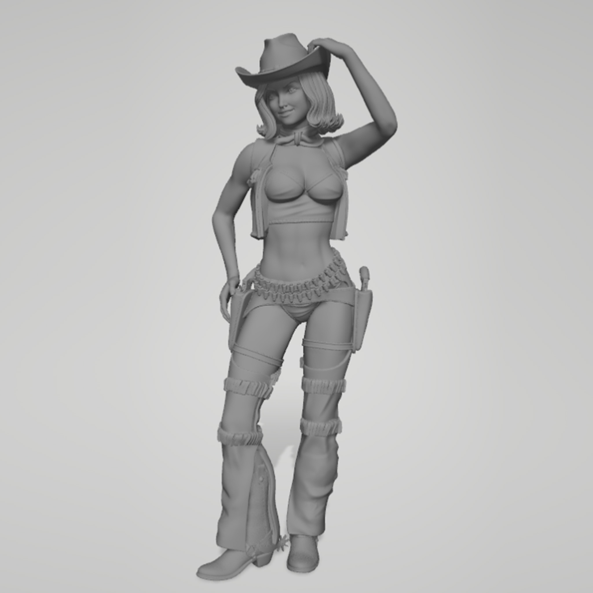1/24 1/18 1/12 カウボーイガール 未組立 3D - Model Kit Simulator のレビューと価格