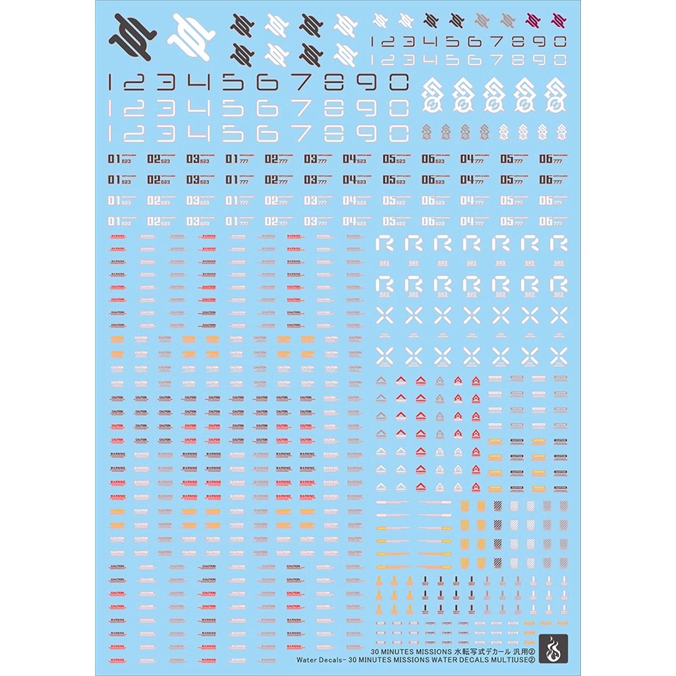 マルチユース2蛍光ウォーターデカール 1/144スケール 3 - Model Kit Water Decal のレビューと価格