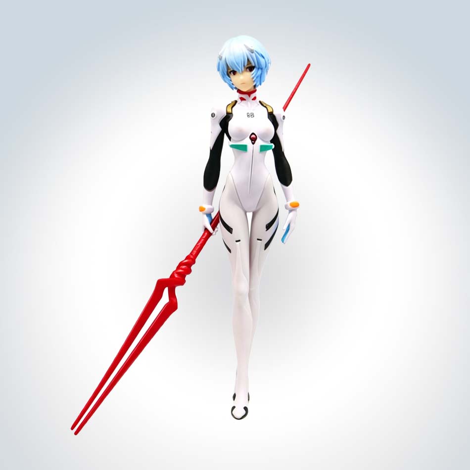 精巧な綾波レイのアクションフィギュア、ロングニウスの槍、エヴ - Model Kit Evangelion Bandai のレビューと価格