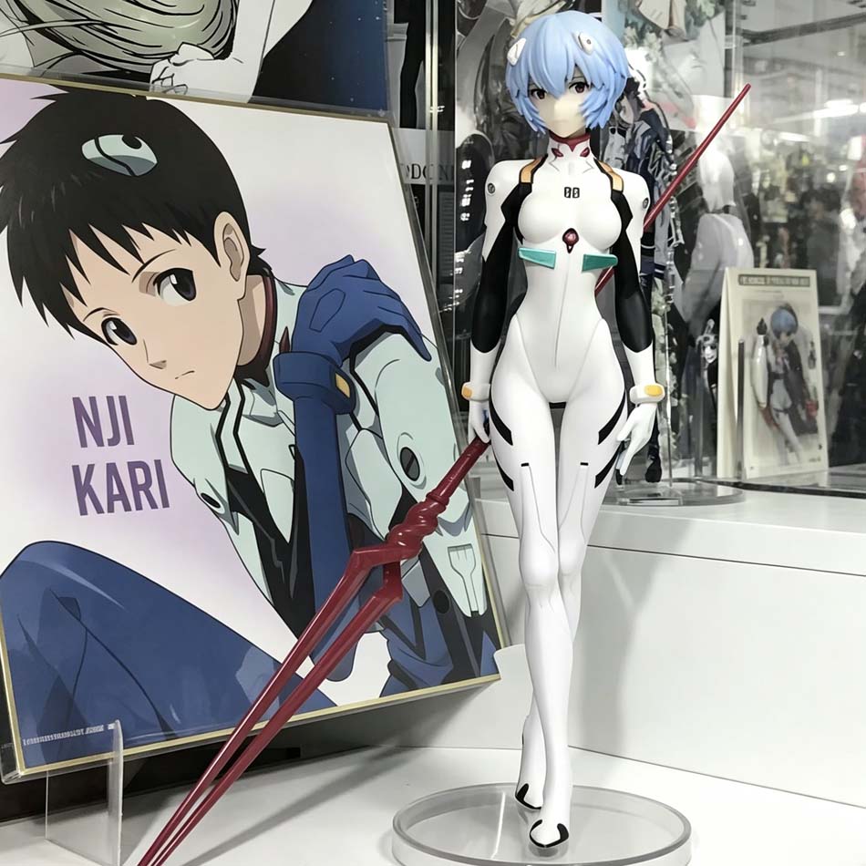 精巧な綾波レイのアクションフィギュア、ロングニウスの槍、エヴ - Model Kit Evangelion Bandai のレビューと価格