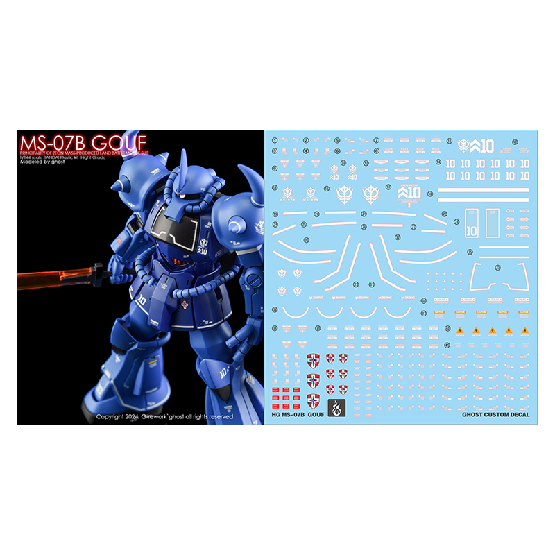 YAN デカール HD 蛍光水ステッカー HGUC 1/14 - Model Kit Water Decal のレビューと価格