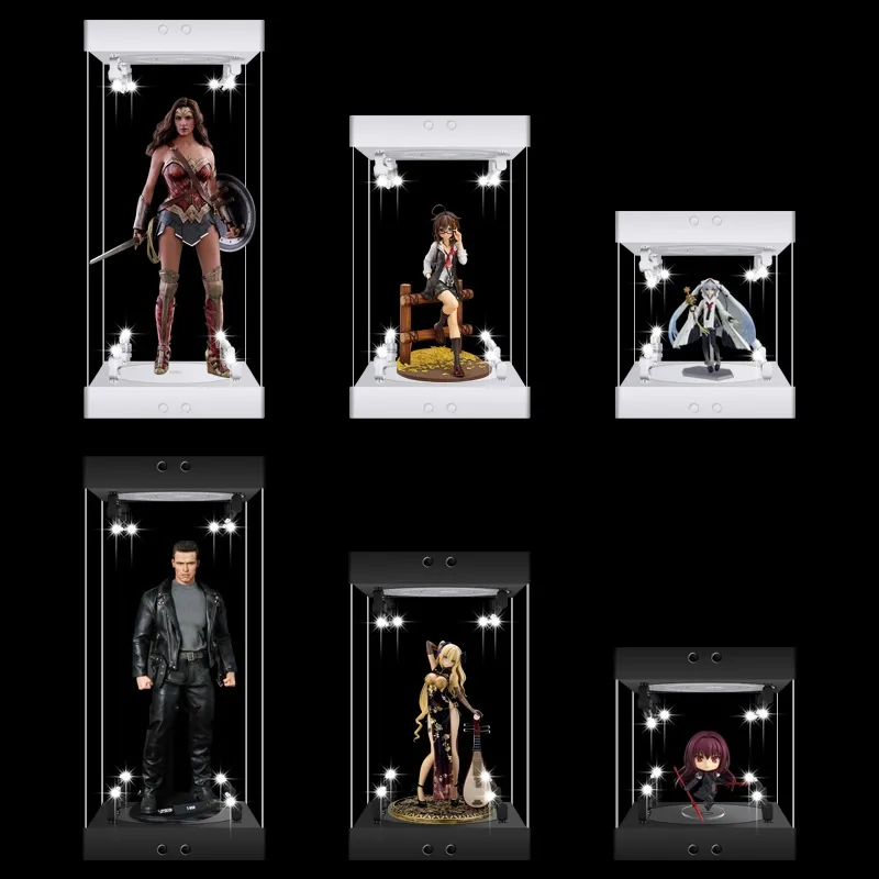 回転式LED 12インチフィギュアモデル ダイキャストディス - Model Kit Display Case のレビューと価格