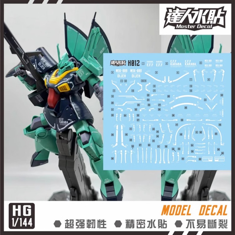マスターデカール H012 蛍光水デカール HGUC 1/1 - Model Kit Water Decal のレビューと価格