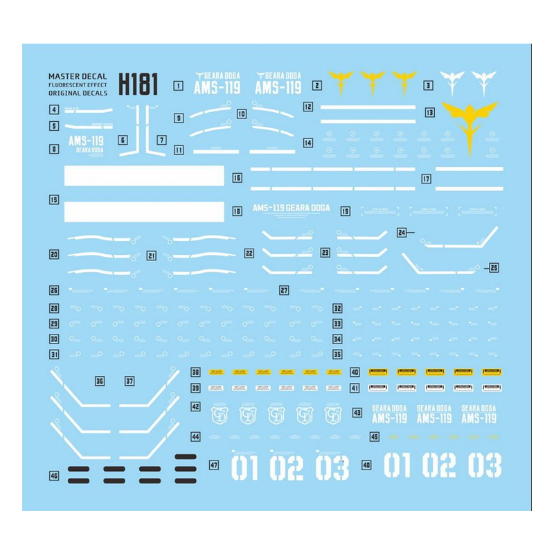 マスターウォータースライドデカール H181 高精度蛍光 H - Model Kit Water Decal のレビューと価格
