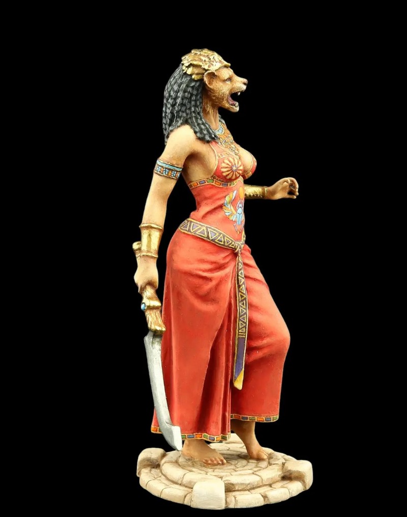 エジプトの女神セクメト 75mm (1/24)、レジン製ボデ - Model Kit Wargreymon のレビューと価格